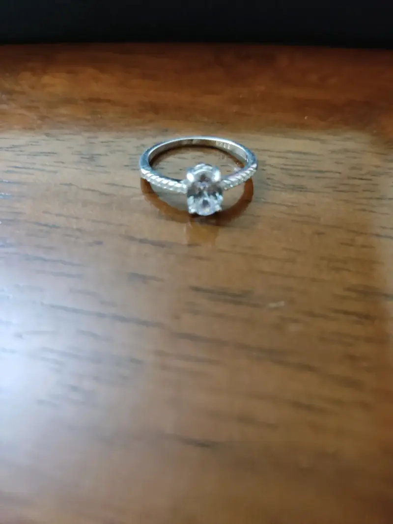 Anillo de plata 925 con circonia - 1