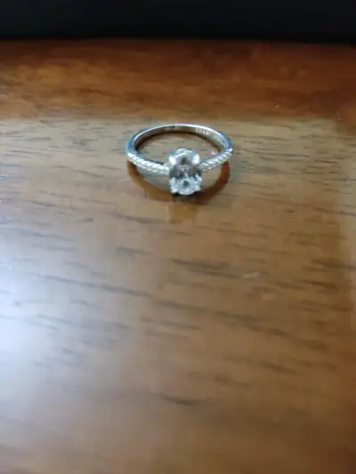 Anillo de plata 925 con circonia - miniatura 1