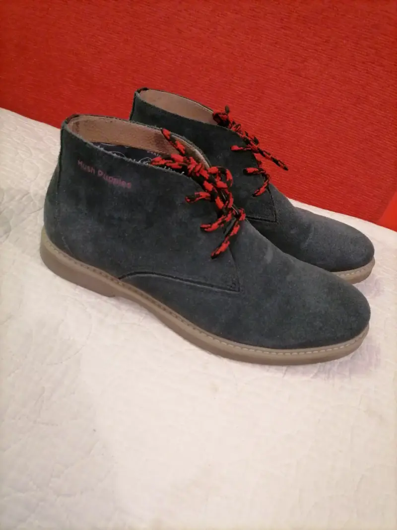 Botines de gamuza azules hush puppies - 1