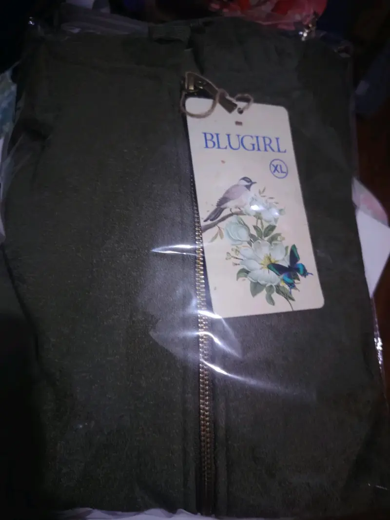 Polerón con capucha verde Blugirl