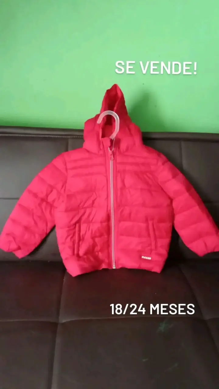 Chaqueta roja para bebé 18-24m