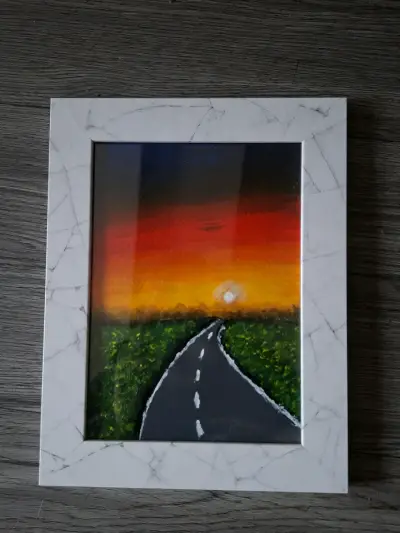 Cuadro paisaje al atardecer - miniatura 2