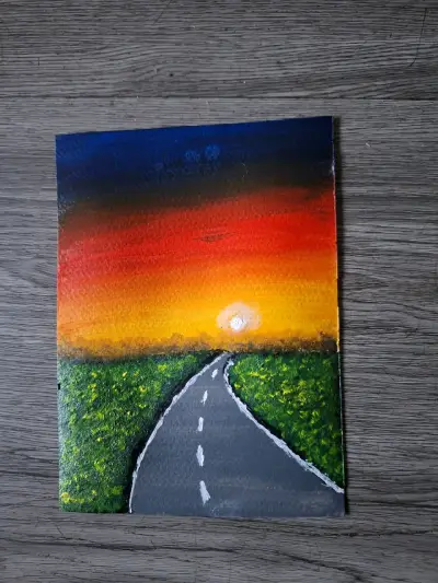 Cuadro paisaje al atardecer - miniatura 3