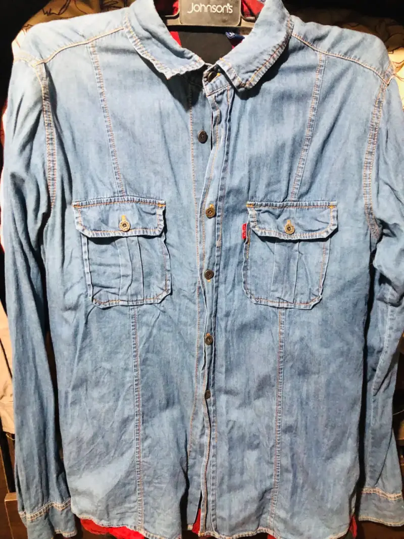 Camisa de mezclilla azul Levis - 1