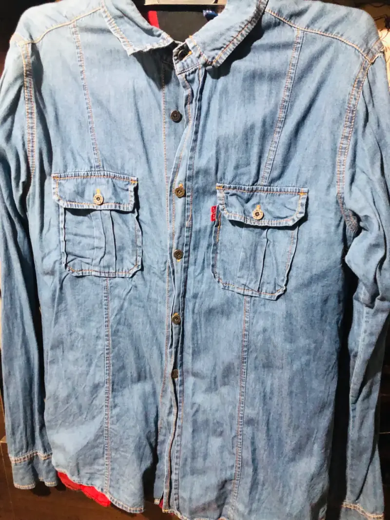 Camisa de mezclilla azul Levis - 4