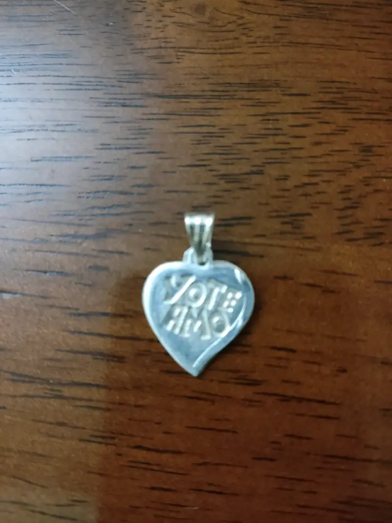 Colgante corazón yo te amo plata 925