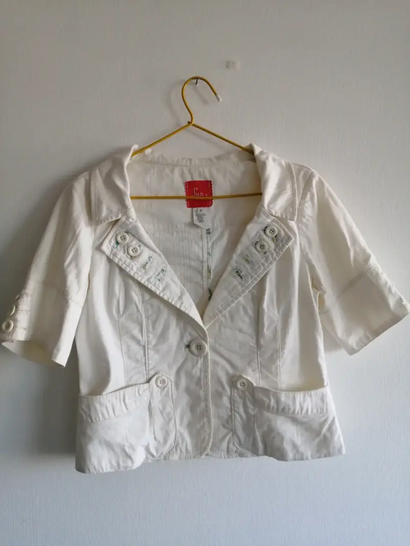 Chaqueta blanca de mujer - 1
