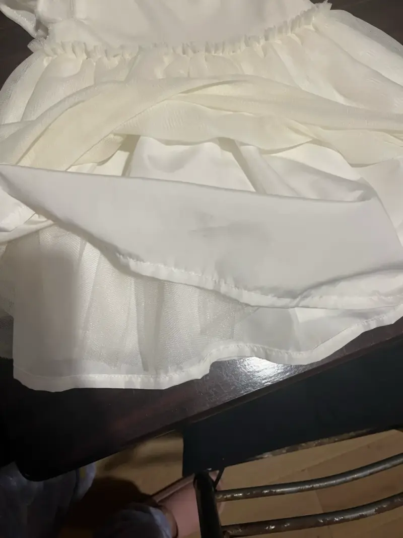 Vestido de bebé blanco elegante - 2