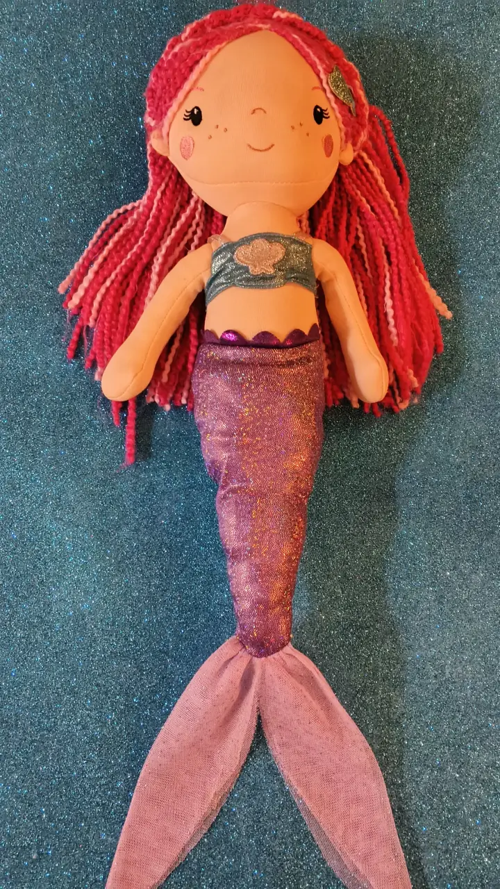 Muñeca sirena de trapo - 1