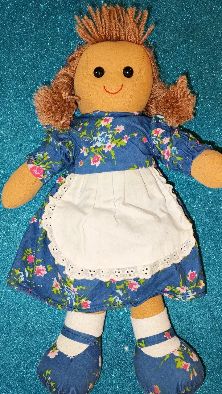 Muñeca de trapo floral - 1