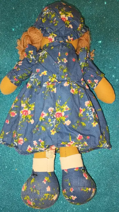 Muñeca de trapo floral - miniatura 2