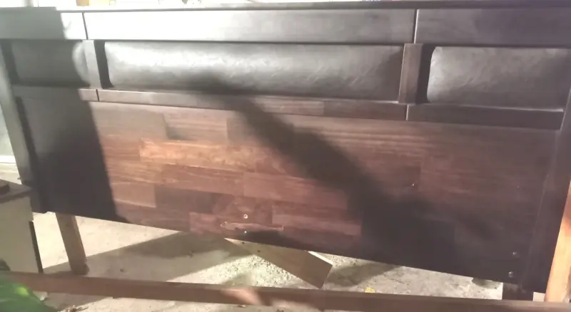 Cabecera de cama de madera king