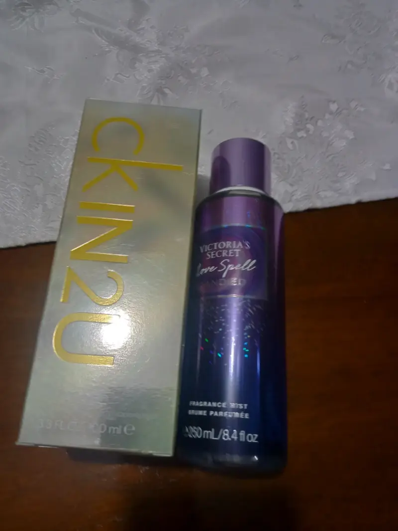 Set perfumes CK IN2U y Victoria's Secret