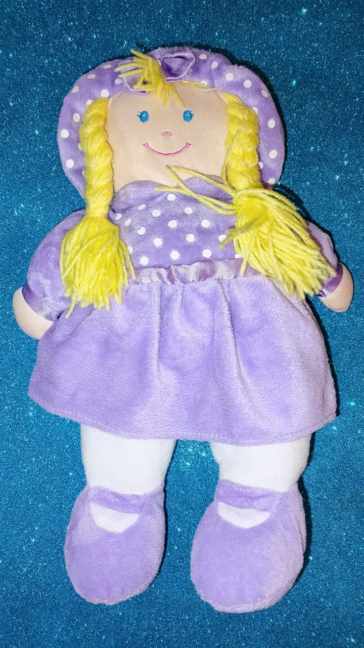 Muñeca de trapo violeta - 1