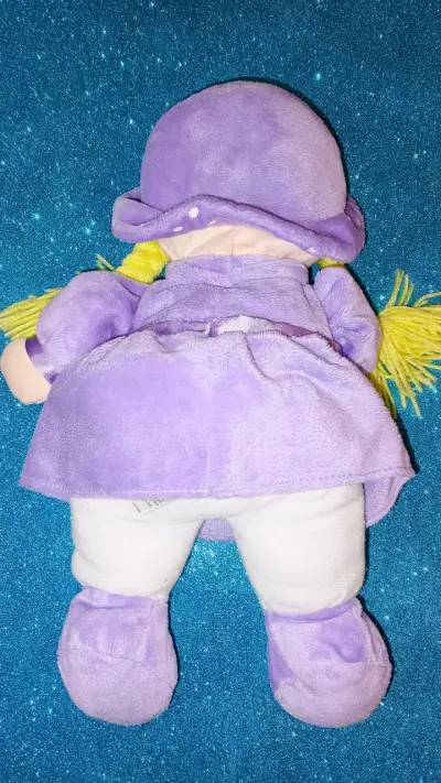 Muñeca de trapo violeta - miniatura 2