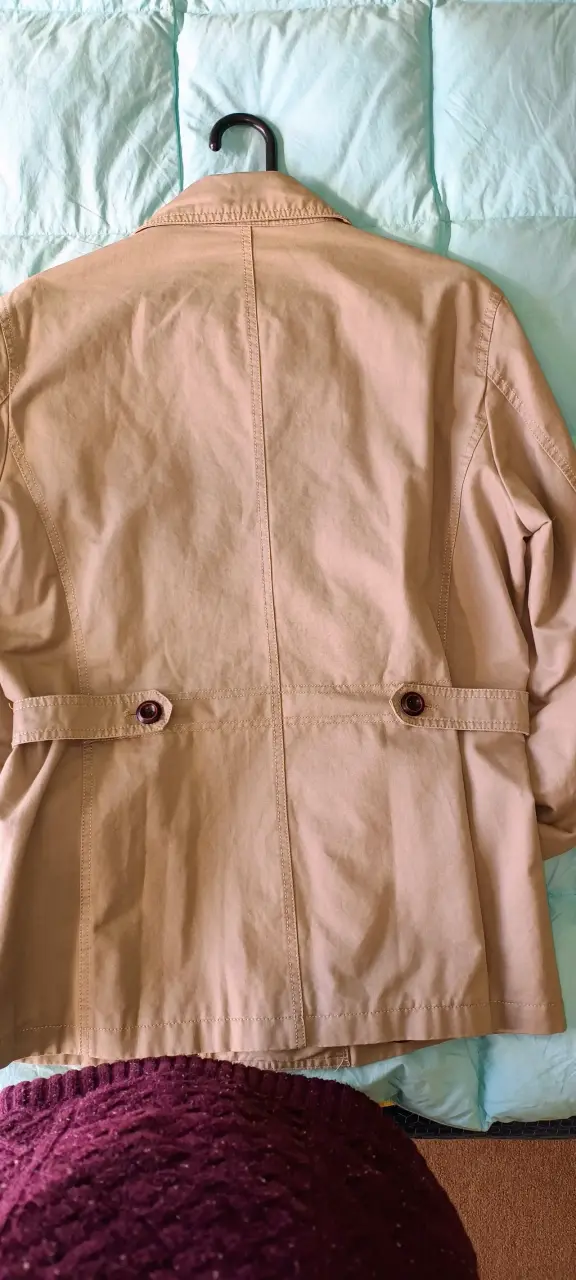 Abrigo beige largo y parka niña talla 16 - 2