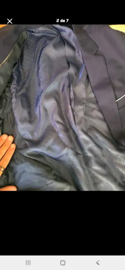 Blazer azul oscuro y zapatos de vestir - miniatura 1