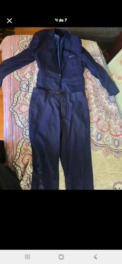 Blazer azul oscuro y zapatos de vestir - miniatura 4
