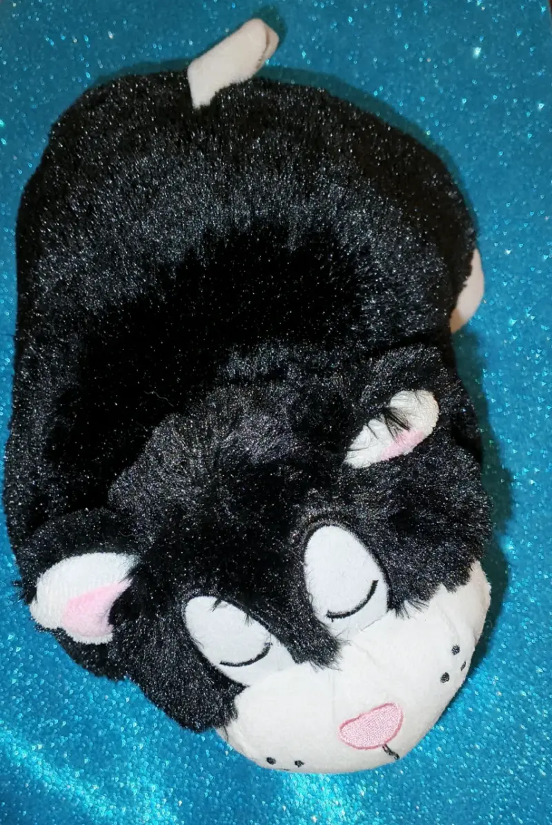 Peluche de gato negro suave - 1
