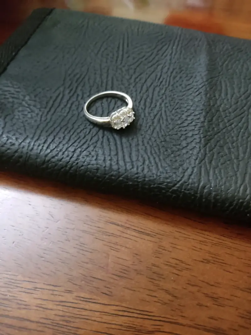 Anillo de plata 925 con cristales - 1