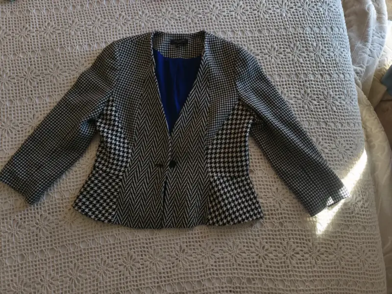 Chaqueta de cuero burdeo - 3