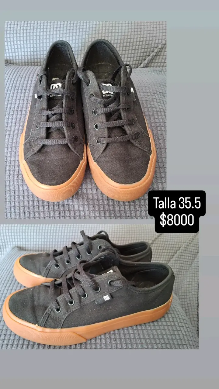 Zapatillas negras talla 35.5