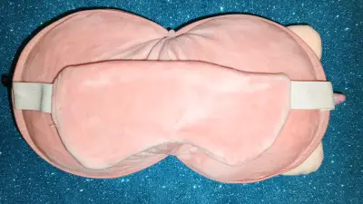 Antifaz Peluche unicornio rosado - miniatura 3