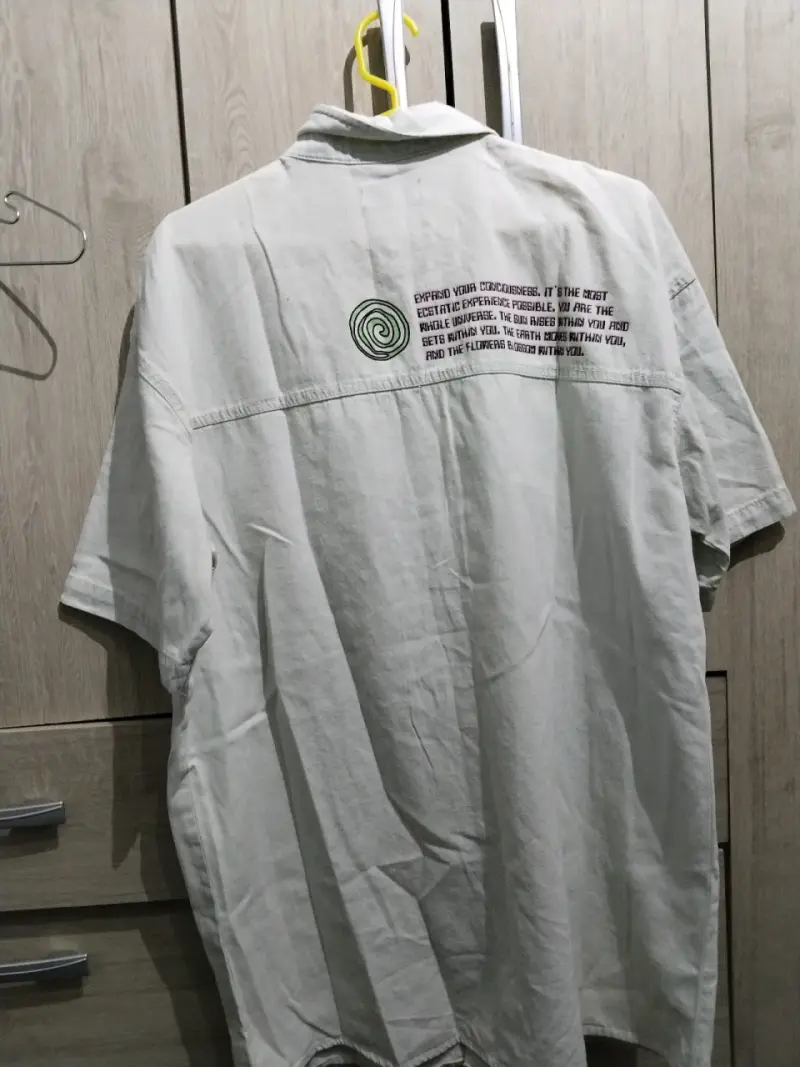 Camisa estampada "Illusion" blanca - 2