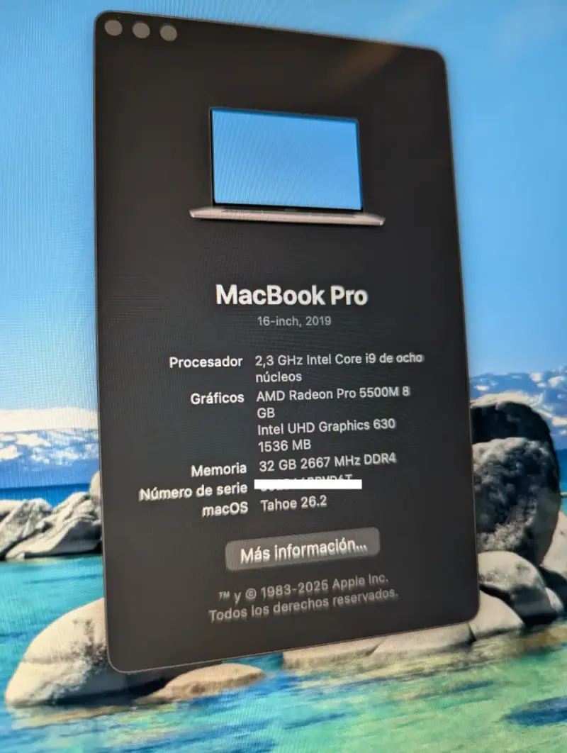 MACBOOK PRO 16'' 32RAM 1TB - 2019 - 5