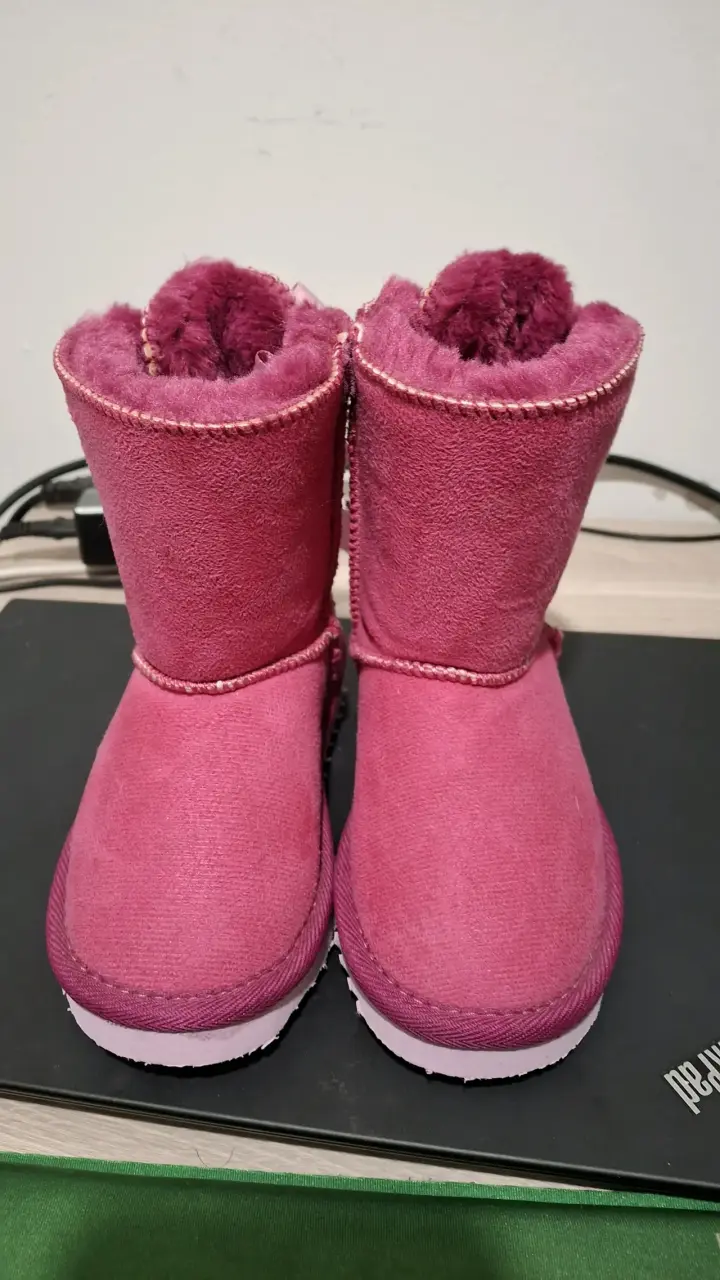 Botas rosadas de invierno para niña - 1