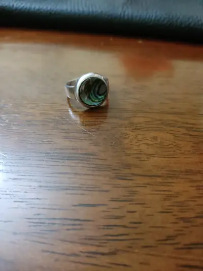 Anillo de plata 925 con nácar - miniatura 1