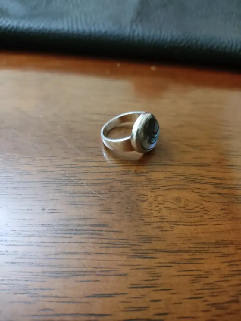 Anillo de plata 925 con nácar - 2