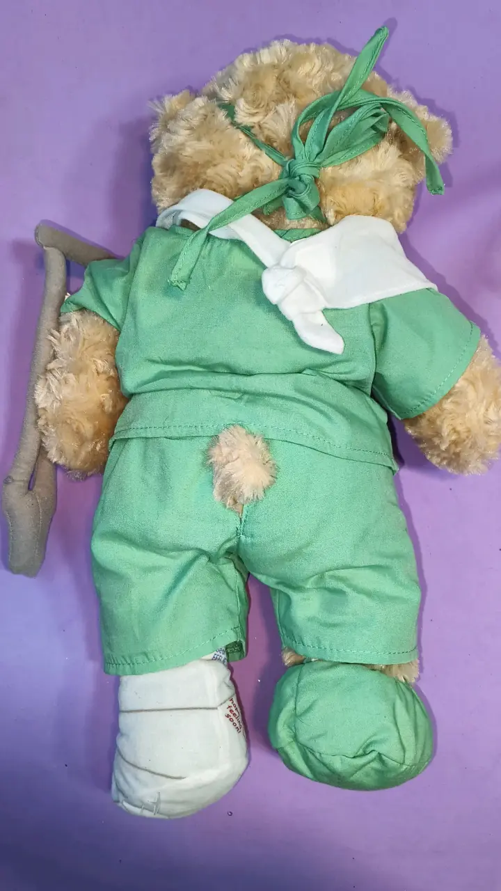 Osito BAB de peluche doctor verde - 2