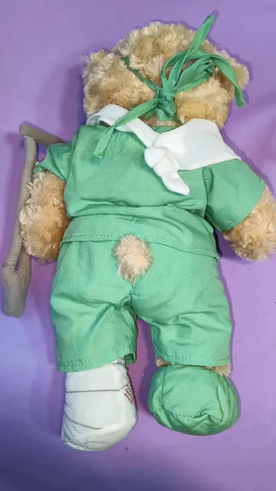 Osito BAB de peluche doctor verde - miniatura 2
