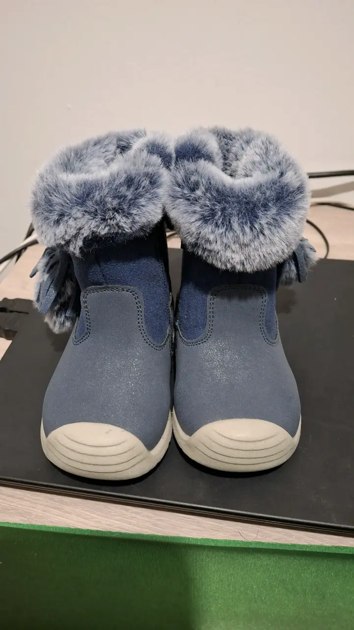 Botas azul con forro polar - 1