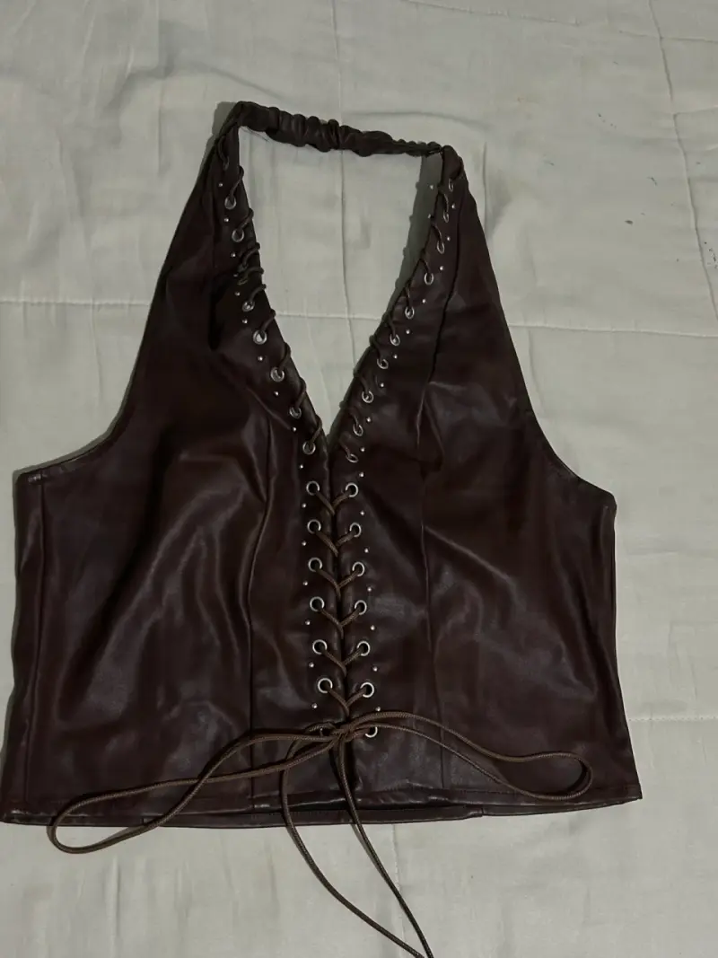 Top estilo corset café colección palo portales - 1