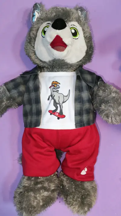 Peluche BAB lobo con ropa cool - miniatura 1