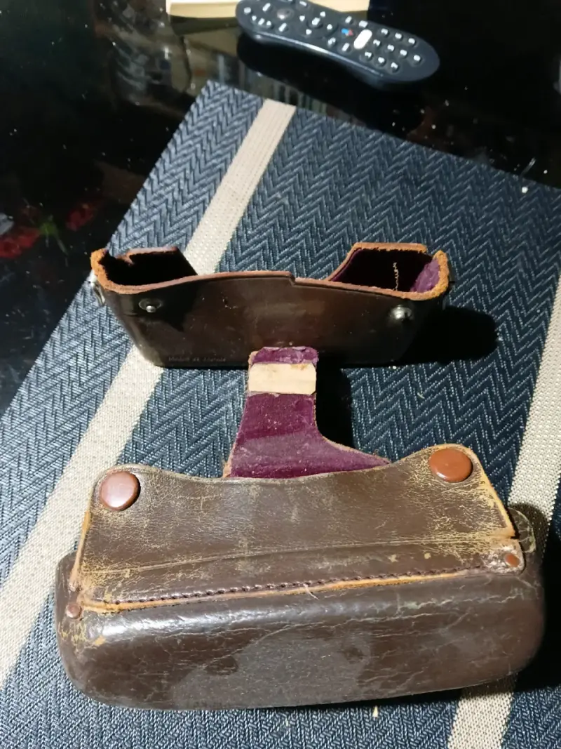 Funda de cuero para cámara vintage - 1
