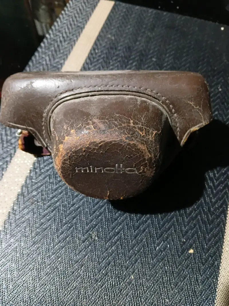 Funda de cuero para cámara vintage - 2