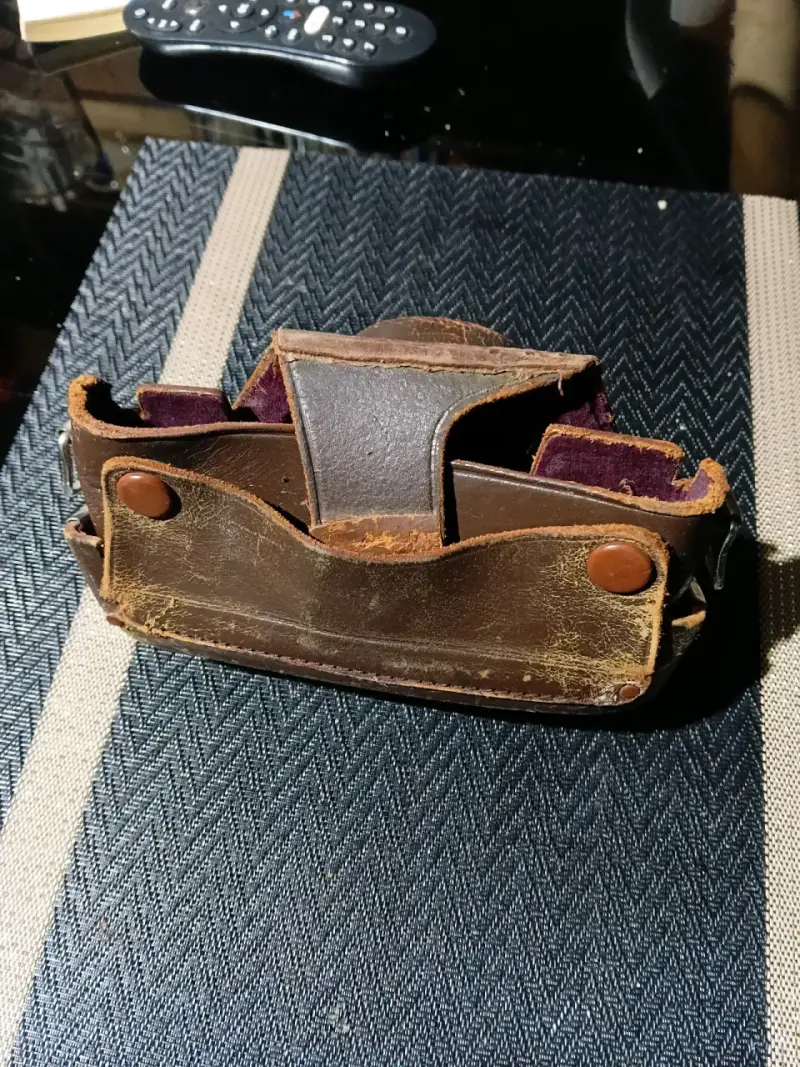 Funda de cuero para cámara vintage - 3