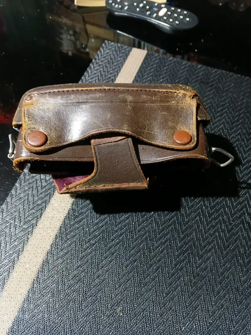 Funda de cuero para cámara vintage - 5