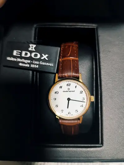 Reloj clásico Edox marrón - miniatura 1