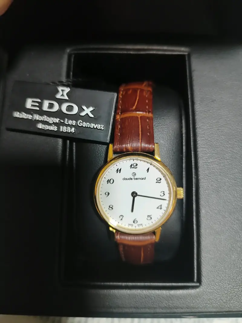 Reloj clásico Edox marrón - 2