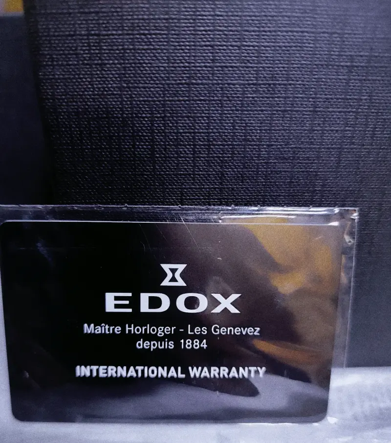 Reloj clásico Edox marrón - 4