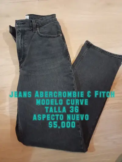 Jeans Abercrombie & Fitch negros - miniatura 1