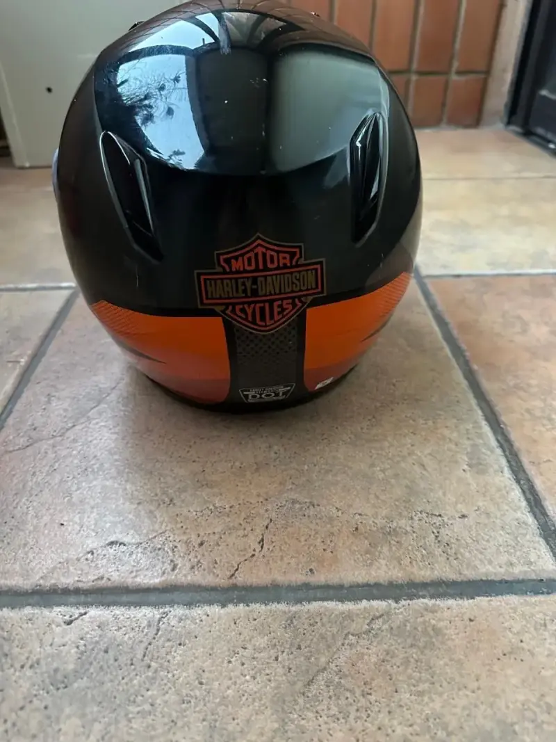 Casco Harley-Davidson anaranjado - 2