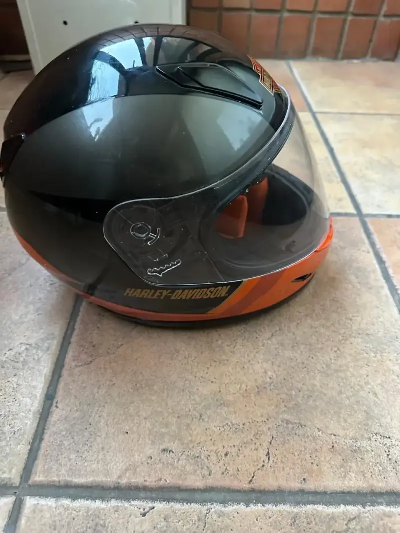 Casco Harley-Davidson anaranjado - 3