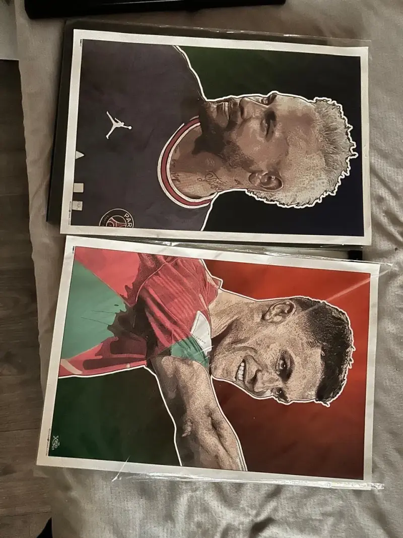 Posters de futbolistas famosos