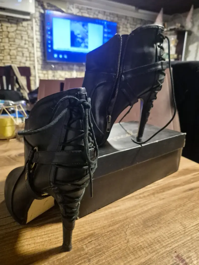Botines de tacón alto negros - 3
