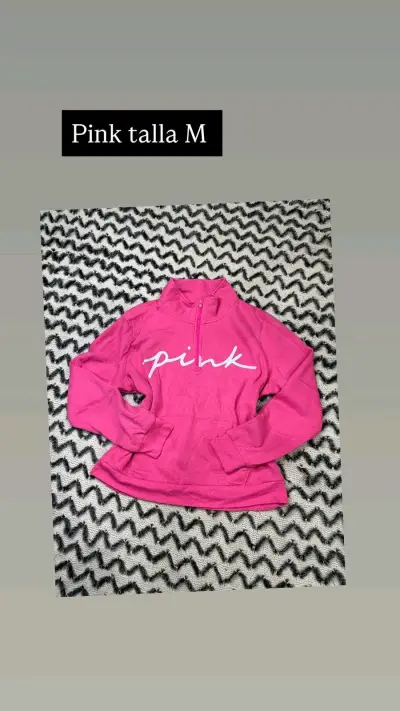 Polerón rosado Pink talla M - miniatura 2